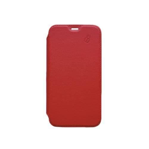 Coque Folio - BeetleCase - iPhone 11 Pro - Röd Läder - Semi-rigid - Lock Röd