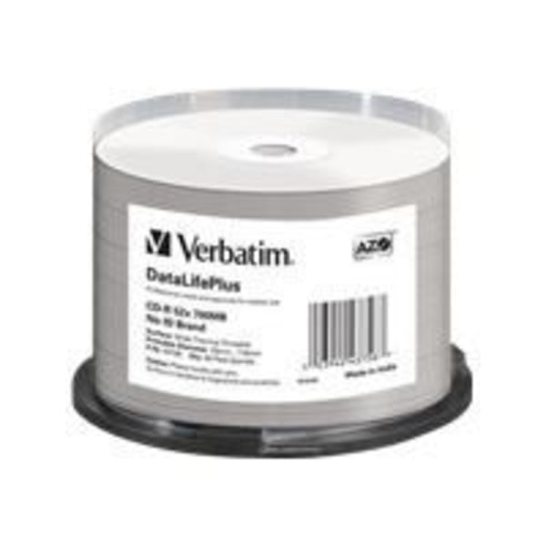 VERBATIM CD-R/700MB 52X White Wide Thermal Print