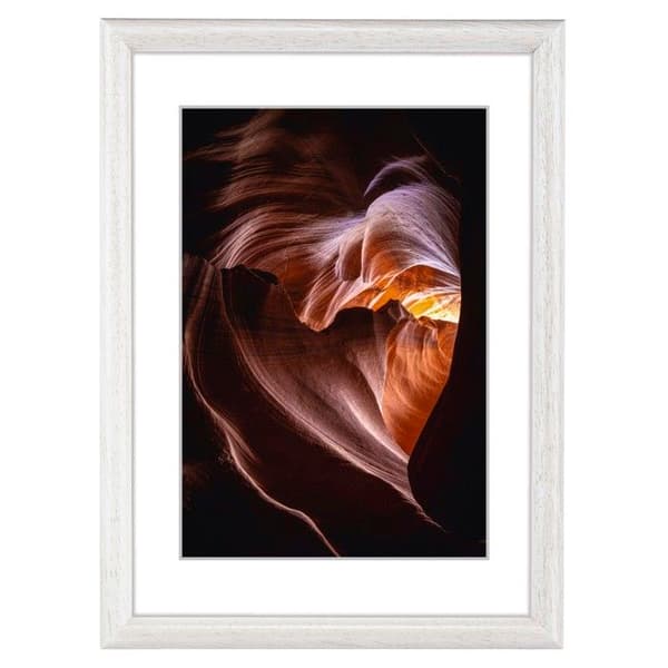 Fotoram i trä "Phoenix", vit, 24 x 30 cm Vit