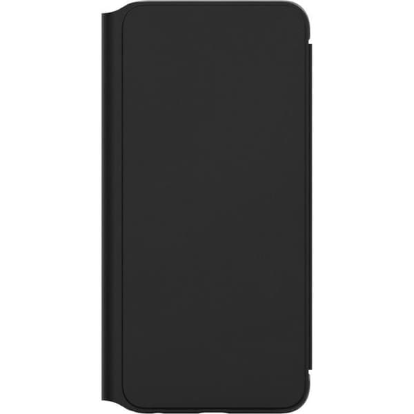 Flipcover - Oppo - A57 / A57S - Svart - Styv - Lock Svart
