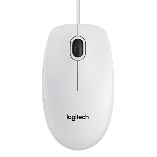Logitech optisk affärsmus - B100 Vit