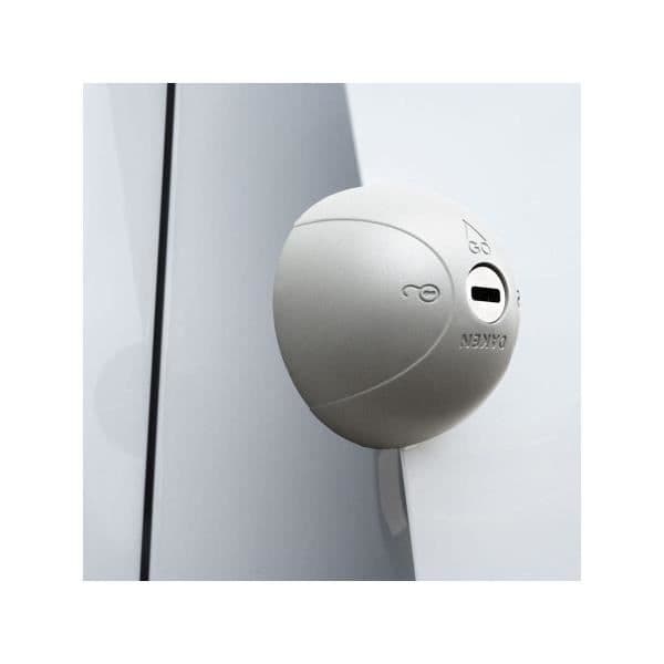 Högsäkerhetslås - DAKEN - Saturn GO Simple - Grå - Zamak-kropp - 2 nycklar Grå