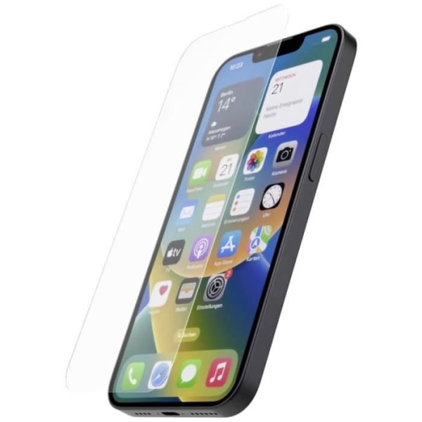 Hama Premium skärmskydd i kristallglas lämplig för (mobiltelefonmodell): iPhone 15, iPhone 15