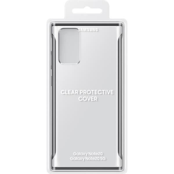 Svart förstärkt transparent skal Note20