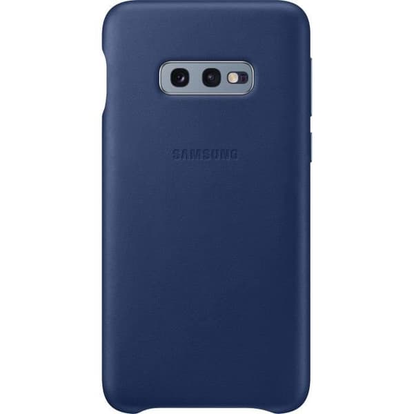 Samsung S10e läderfodral - Mörkblå marinblå