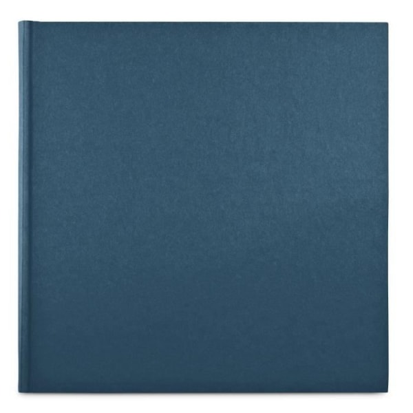 Skrynkligt stort format album, 30 x 30 cm, 80 vita sidor, blå