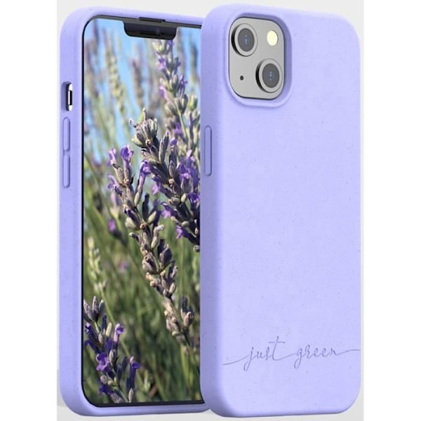 Lavendel biologisk nedbrydeligt cover til iPhone 13 Just Green