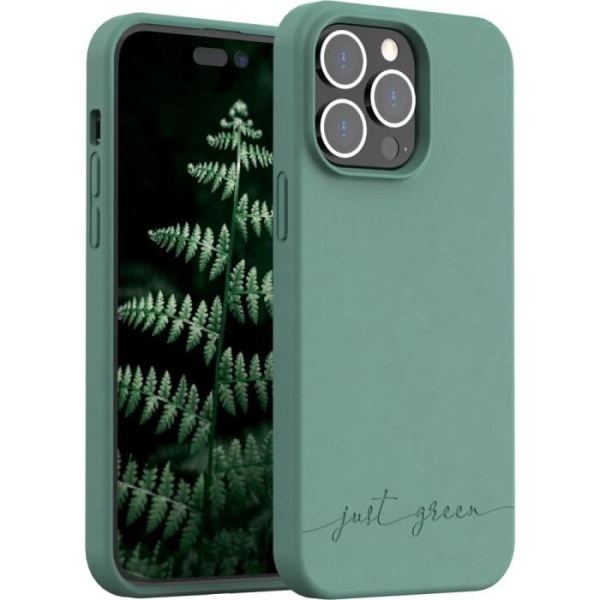 Fodral Apple iPhone 14 Pro Max Biologiskt nedbrytbart Nattgrön Just Green
