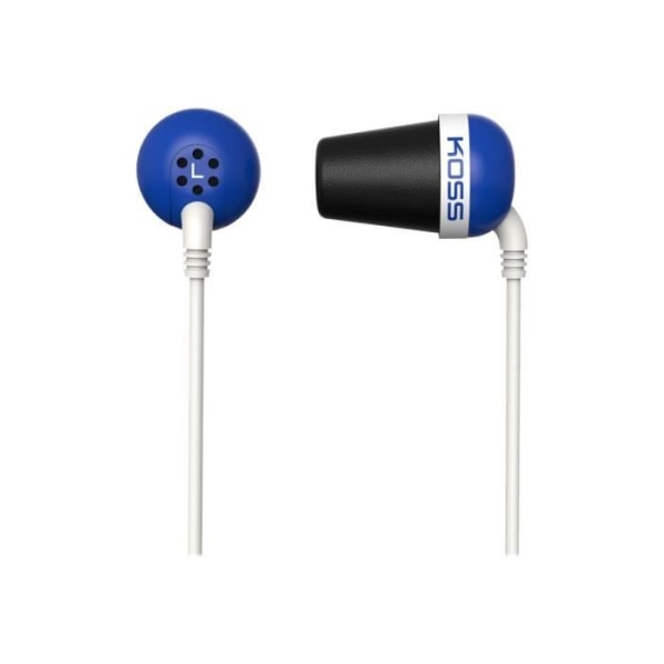 Koss PLUG In-ear hörlurar 3,5 mm jack brusisolering blå