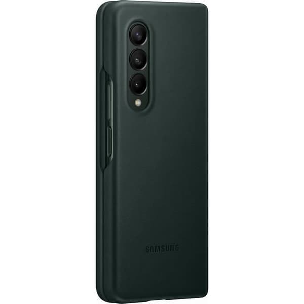 SAMSUNG Z Fold3 Läderfodral Grön Grön
