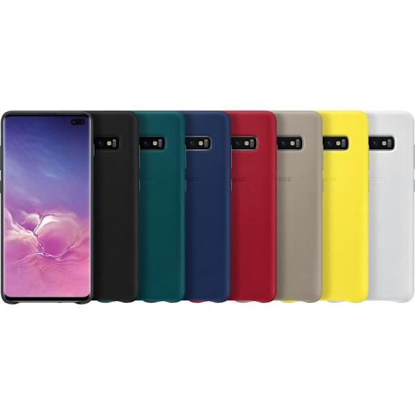 Samsung läderfodral S10+ Grå Grå