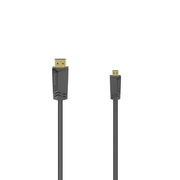 Höghastighets HDMI™-kabel, typ A hane - typ D hane (mikro), Ethernet, 1,5 m