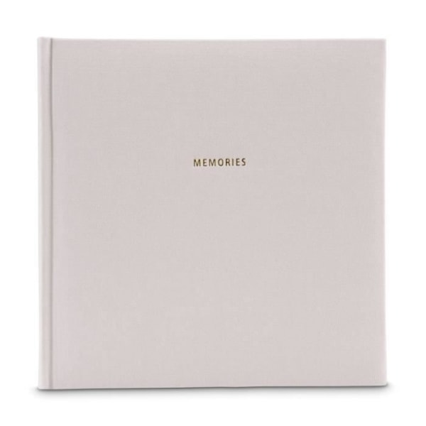 Minnen stort format album, 30x30 cm, 50 svarta sidor, grå