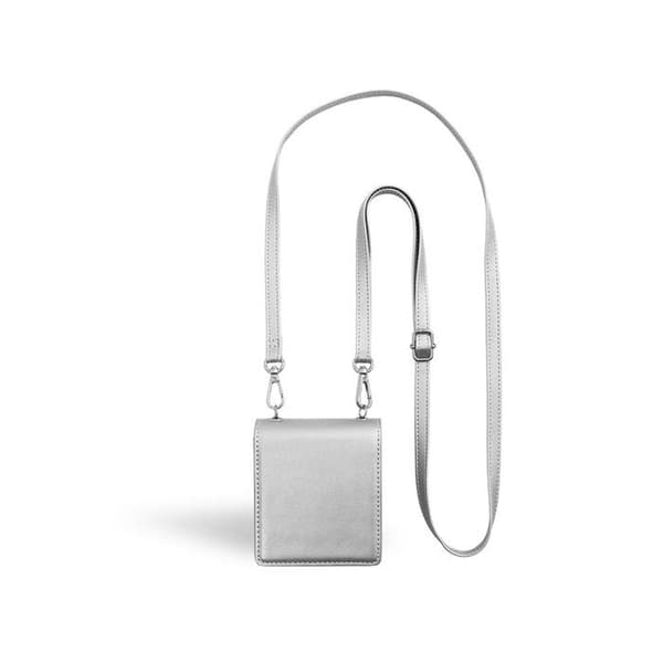 Silver axelfodral för Galaxy Z Flip 6 Force Case Pengar