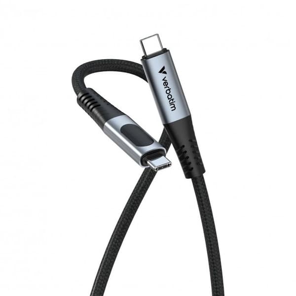 VERBATIM KABEL USB-C/ USB-C 100W Svart
