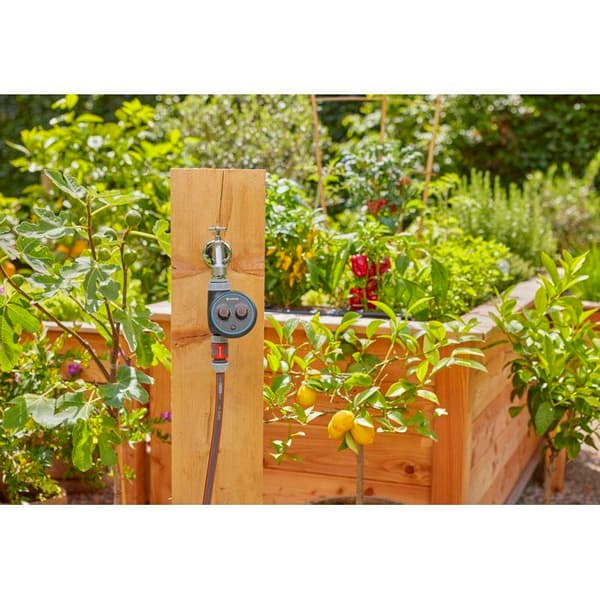 Vattensystemprogrammerare - GARDENA - EasyPlus - För kranar 20/27 och 26/34 - Sprutfunktion - Fördröjning av start