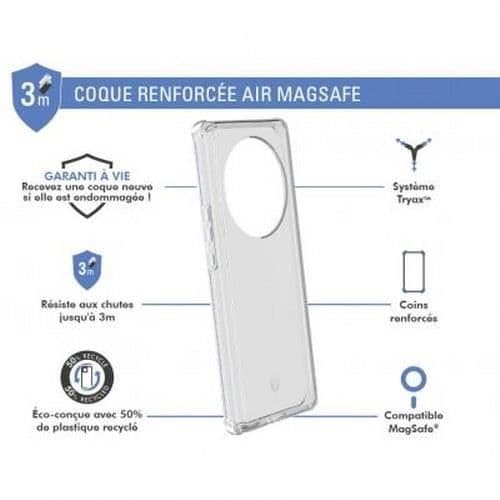 Fodral för Honor Magic 6 Lite - Force Case - Förstärkt - Luftkudde - Transparent - 3D Transparent