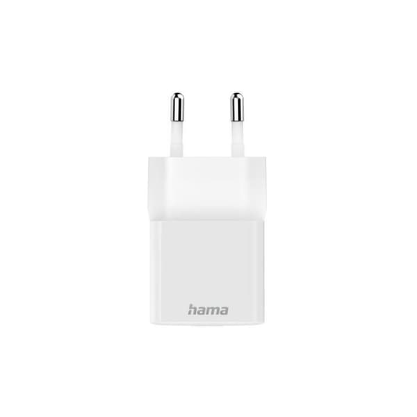 Nätadapter - HAMA - MINI-USB-C-LADDARE - 20W - Power Delivery - Qualcomm Quick Charge Vit