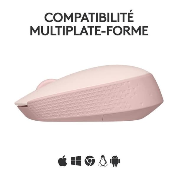 Mus - Trådlös - Logitech - M171 - Rosa - Ambidextrisk Ros