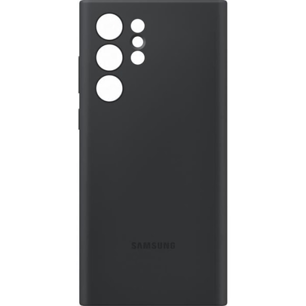 Svart silikonfodral till Samsung Galaxy S22Ultra