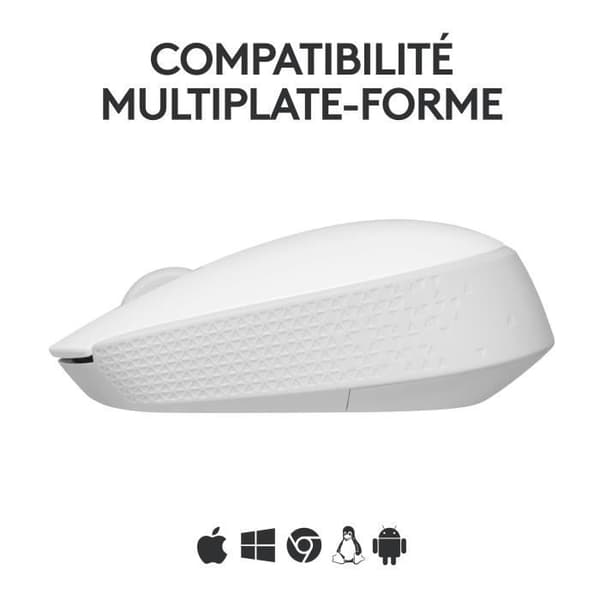 Mus - Trådlös - Logitech - M171 - Vit - Ambidextrous Vit