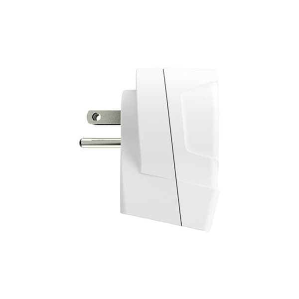 Adaptör - SKROSS - Europa till USA+ - 2 USB - Vit - Rektangulär Vit