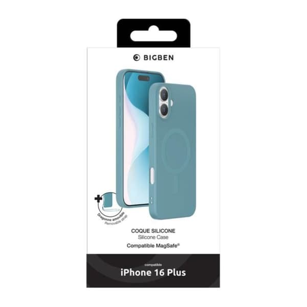Skyddshölje - BIGBEN - iPhone 16 Plus - Flexibelt - Grön - Stötabsorberande Blå