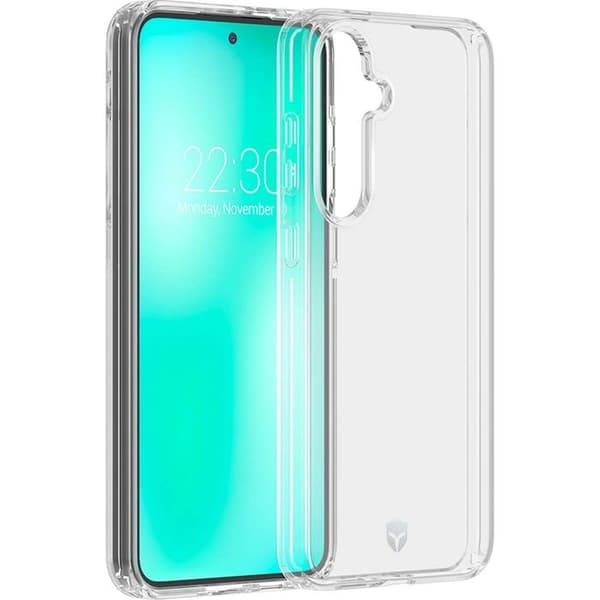Skyddsskal - FORCE CASE - Samsung Galaxy S24 FE - Förstärkt - Transparent - Stötsäkerhet Transparent