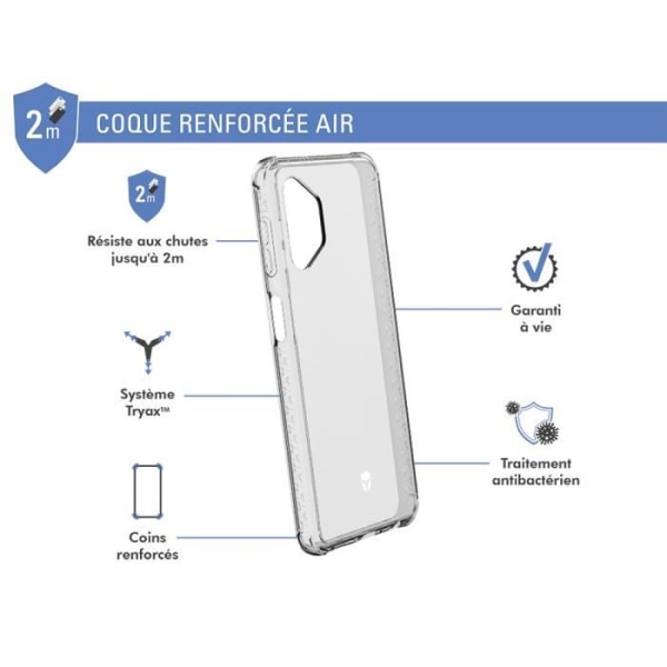 AIR-förstärkt fodral Livstidsgaranti Transparent för Samsung G A32 5G Force-fodral