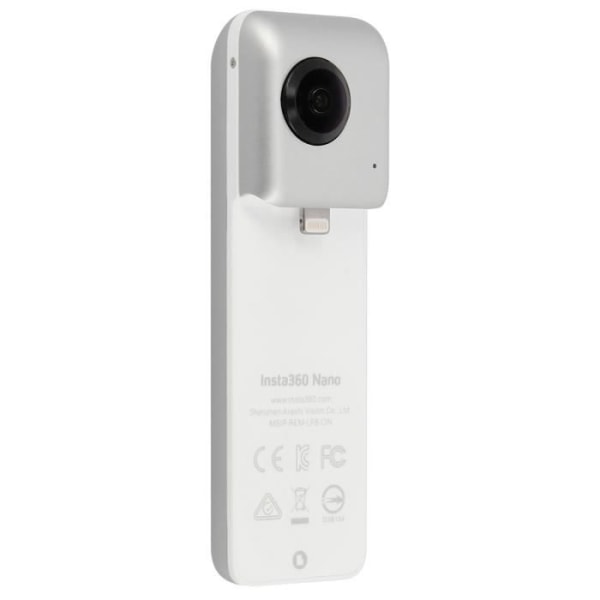 Insta360 Nano-kamera - Dubbel 210° fisheye-lins - Lightning-port - Kompatibel iPhone7/7+/6/6S/6Splus