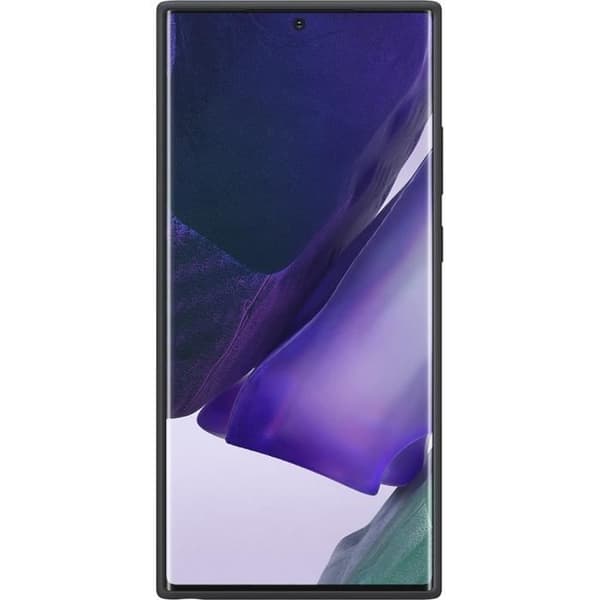 Svart silikonfodral för Note20 Ultra Svart