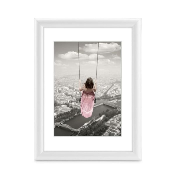 Swing plast fotoram, vit, 13 x 18 cm