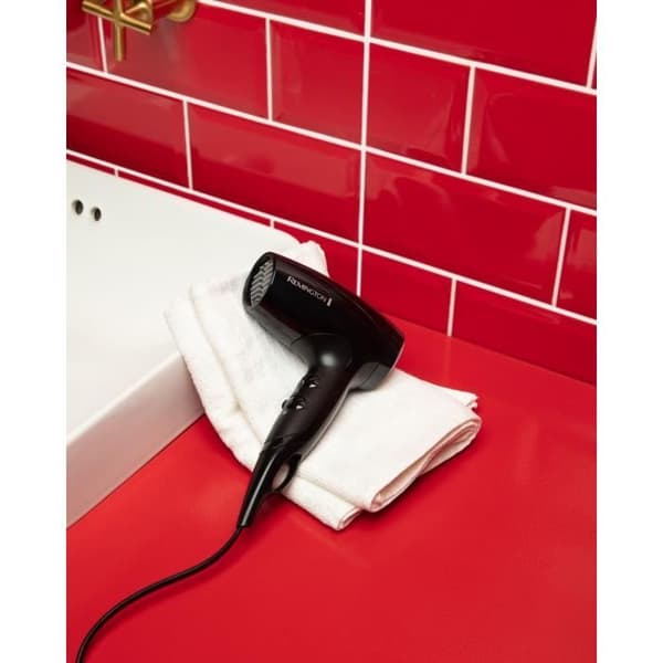 Kompakt hårtork - REMINGTON - D5000 - 2000 W - 2 hastigheter - Svart Svart