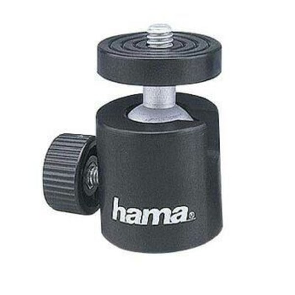 Hama 05014 kulhuvud för kamera - B1/4" fästskruv - höjd 50 mm - diameter 30 mm - Svart