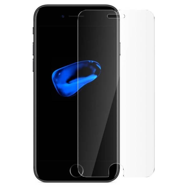 Skyddsglas - BigBen - iPhone 7 och 8 - Härdat glas - Hårdhet 9H - Stötresistent Transparent