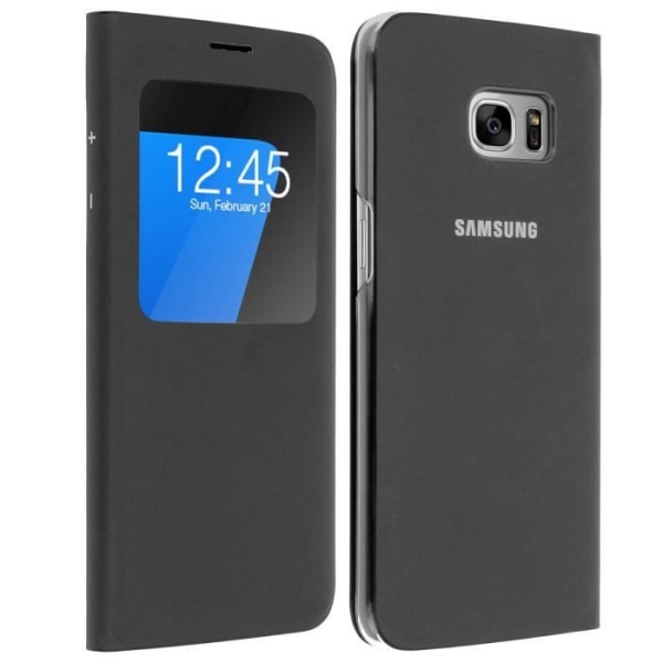 Samsung S View Cover S7 Edge Fodral - Svart