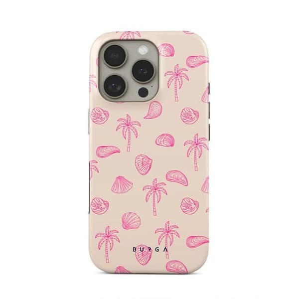 Coque - BURGA - Beach Please - iPhone 16 Pro Max - Antichocks - MagSafe - Rosa beige