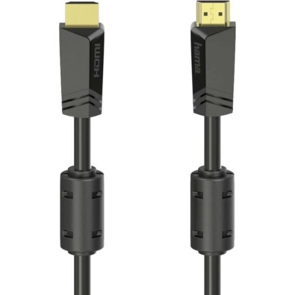 Hama HDMI-anslutningskabel HDMI-A-kontakt, HDMI-A-kontakt 10,00 m svart 00205009 HDMI-kabel