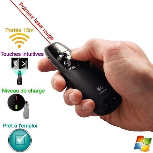 Pekare - Logitech - R400 - Kompatibel med Windows