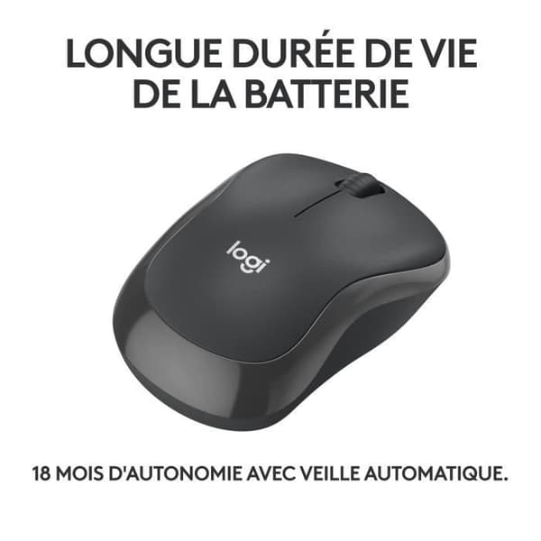 Mus - Trådlös - Logitech - M240 Silent - Grafit Grafit