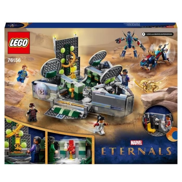 LEGO® 76156 Marvel The Rise of Domo rymdskepps superhjältebyggande leksak från filmen The Eternals