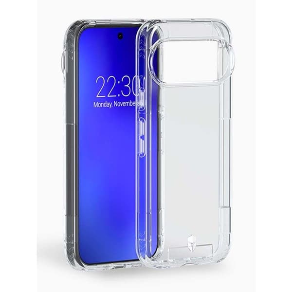 Forcecase Pulse Rugged Fodral för Google Pixel 9 och 9 Pro Clear Transparent