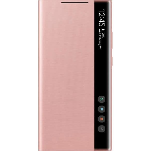 Etui Clear View bronze Note20 Ultra