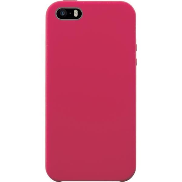 Coque - BigBen - iPhone 5/5S/SE - Hård - Soft touch - Vattenmelonröd Röd vattenmelon