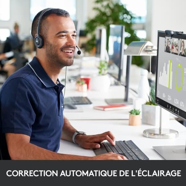 LOGITECH - Webbkamera HD - C270 - Svart