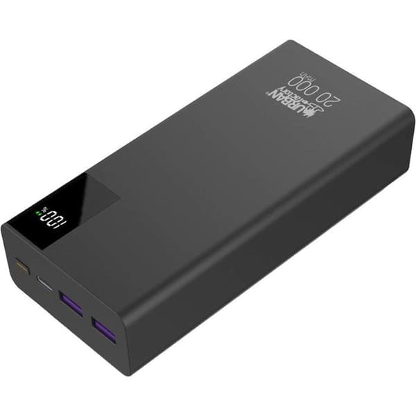 PB Bigee 20K mAh 2 USB A+USB C Svart