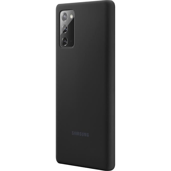 Svart silikonfodral Note20 Svart