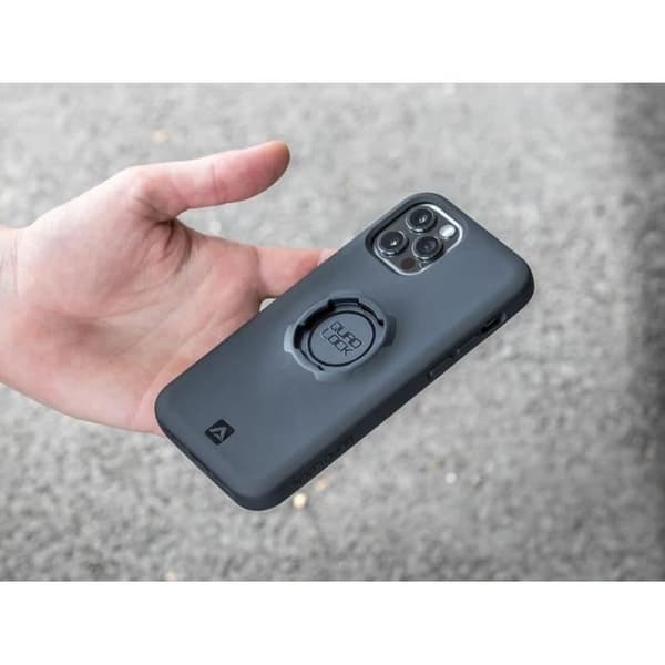 Smartphonefodral - Quad Lock - iPhone 13 Pro - Svart - Stötsäker Svart