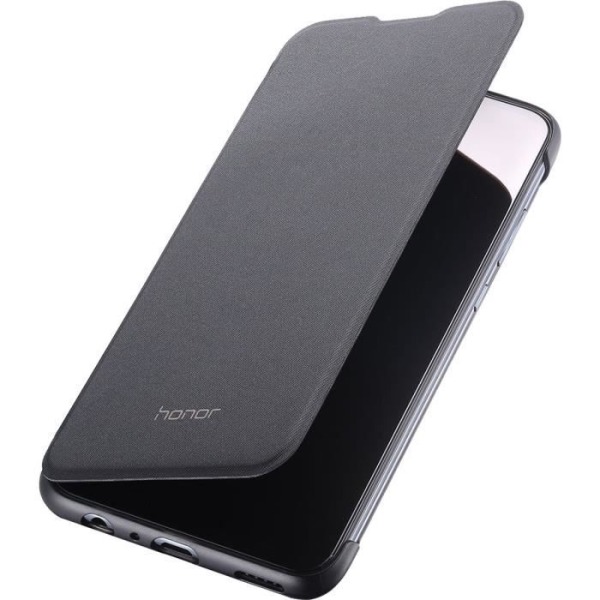 Black Honor Flip Cover Case för Honor 10 Lite