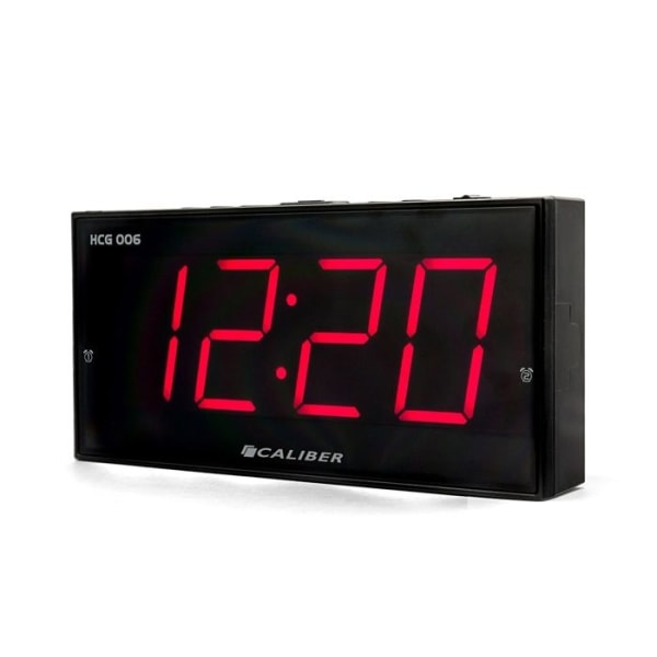 Caliber HCG006 Digital väckarklocka med Dual Alarm Snooze - Svart